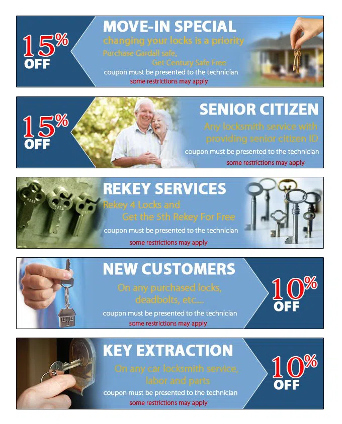 Miami General Locksmith Miami, FL 305-894-9385 - coupon23-set-five